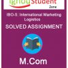 IGNOU IBO 5 solved assignment (M.Com 1st year)