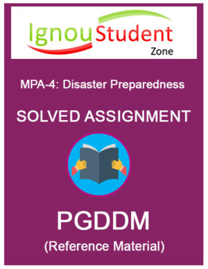 IGNOU MPA 4 Solved Assignment