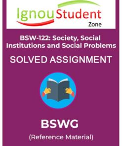 IGNOU BSW 122 Solved Assignment