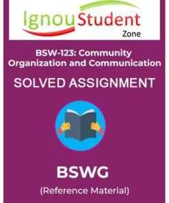 IGNOU BSW 123 Solved Assignment