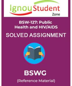IGNOU BSW 127 Solved Assignment