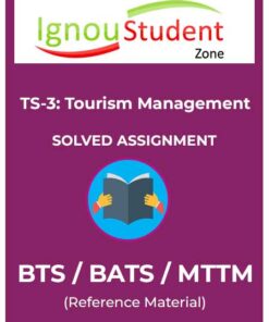 IGNOU TS 3 Solved Assignment