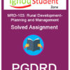 IGNOU MRD 103 Solved Assignment