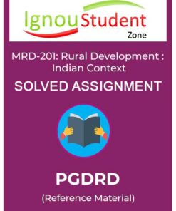 IGNOU MRD 201 Solved Assignment