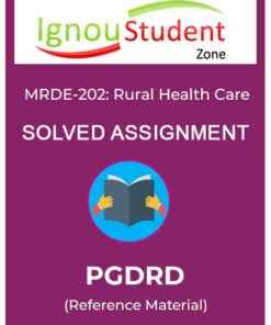 IGNOU MRDE 202 solved assignment