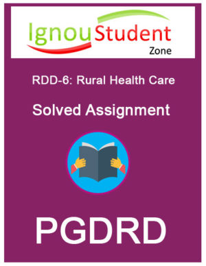 IGNOU RDD 6 Solved Assignment