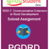 IGNOU RDD 7 Solved Assignment