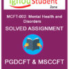 IGNOU MCFT 2 Solved Assignment
