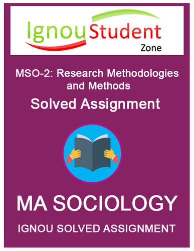 ignou mso 2 solved assignment