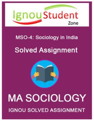solved assignment sociology ignou