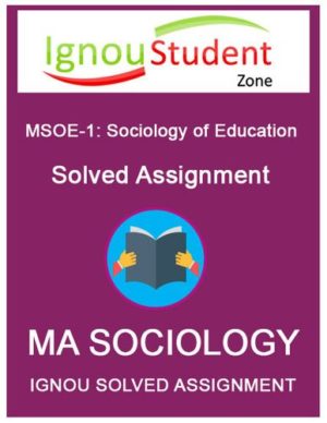 ignou assignment m a sociology