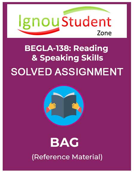 IGNOU BEGLA 138 Solved Assignment