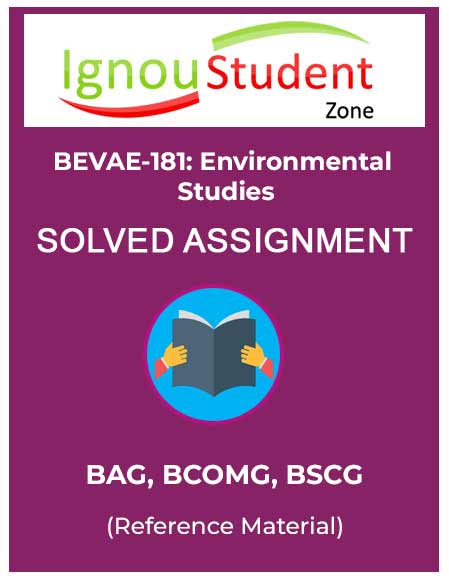 IGNOU BEVAE 181 Solved Assignment