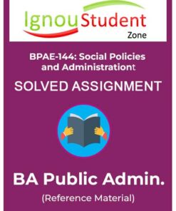 IGNOU BPAE 144 Solved Assignment 2024-25