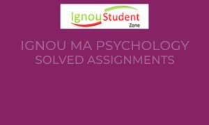 MA Psychology