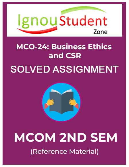 IGNOU MCO 24 Solved Assignment