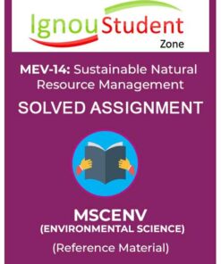 IGNOU MEV 14 Solved Assignment