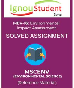 IGNOU MEV 16 Solved Assignment