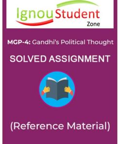 IGNOU MGP 4 Solved Assignment