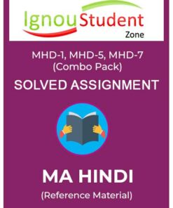 IGNOU MHD (1,5,7) Solved Assignment 2024-25 (Combo Pack)