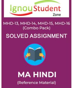 IGNOU MHD 13, 14, 15, 16 Solved Assignment combo pack
