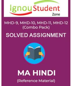 IGNOU MHD 9, 10. 11, 12 Solved Assignment