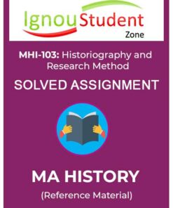 IGNOU MHI 103 Solved Assignment