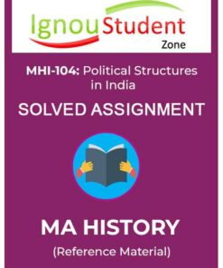 IGNOU MHI 104 Solved Assignment