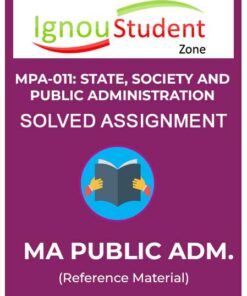 IGNOU MPA 11 Solved Assignment