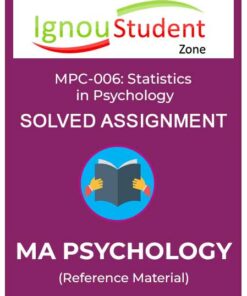 IGNOU MPC 6 Solved Assignment