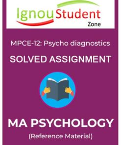 IGNOU MPCE 12 Solved Assignment