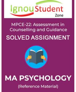 IGNOU MPCE 22 Solved Assignment