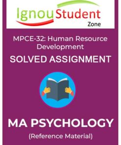 IGNOU MPCE 32 Solved Assignment