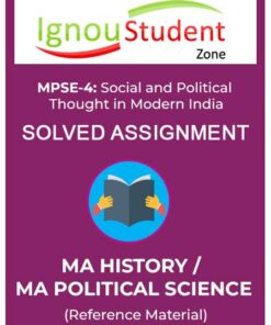 IGNOU MPSE 4 Solved Assignment