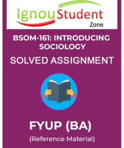 BSOM-161 Solved Assignment IGNOU pdf download