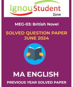 IGNOU MEG 3 Solved Question paper June 2024