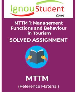 MTTM 1 IGNOU Solved Assignment