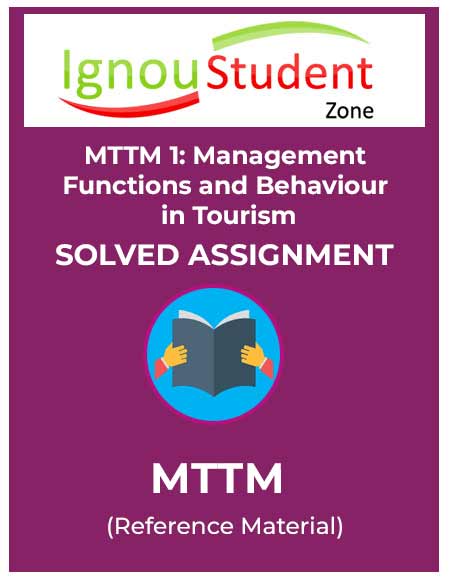 MTTM 1 IGNOU Solved Assignment