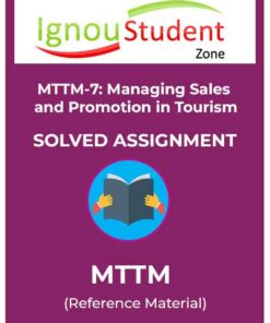 MTTM 7 IGNOU Solved Assignment