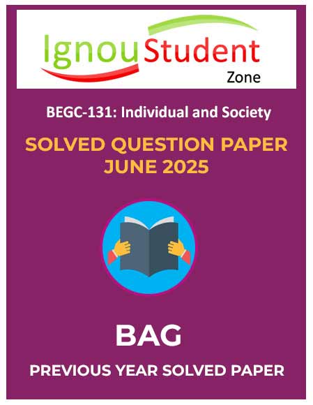 BEGC 131 solved question paper June 2025 pdf download (IGNOU)