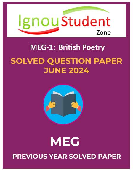 MEG 1 Solved Question paper June 2024