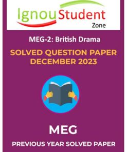 IGNOU MEG 2 Solved Question Paper December 2023