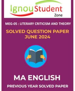 IGNOU MEG 5 Solved Question paper June 2024