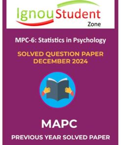 IGNOU MPC 6 Solved Question paper December 2024