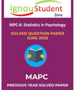 IGNOU MPC 6 Solved Question Paper June 2025
