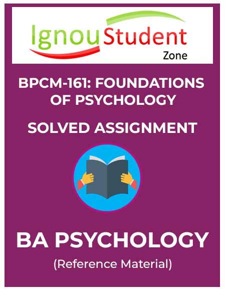 IGNOU BPCM 161 Solved Assignment 2025