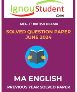 IGNOU MEG 2 Solved Question Paper June 2024