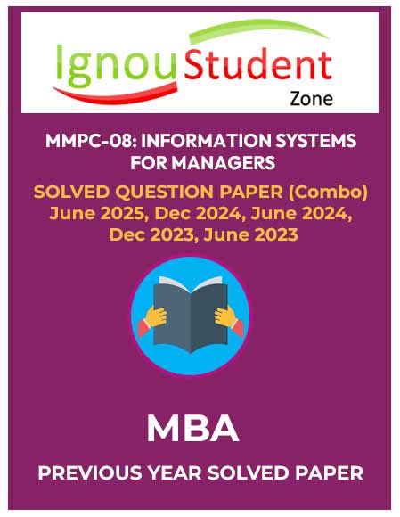 IGNOU MMPC 008 Solved Question Paper Combo Pack (June 2025, December 2024, June 2024, December 2023, June 2023)