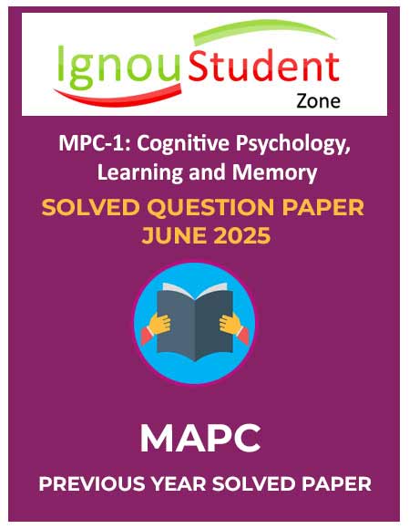 IGNOU MPC 1 Solved Question Paper June 2025