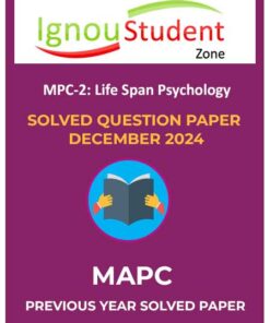 IGNOU MPC 2 Solved Question Paper December 2024